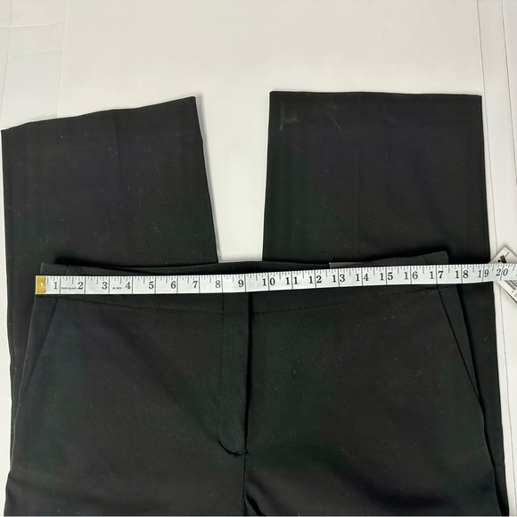 ALFANI Women's Deep Black Cropped Wide Leg Ankle Trousers SZ 10. - Picture 4 of 8